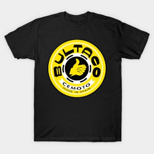 Bultaco Yellow Black Logo T-Shirt